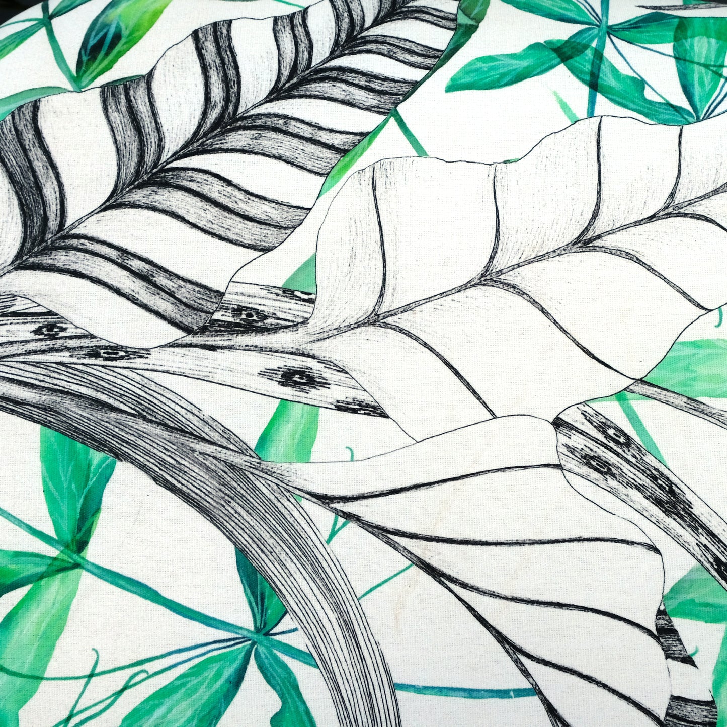 Hocker – Floral Grün | Funktion trifft florales Design