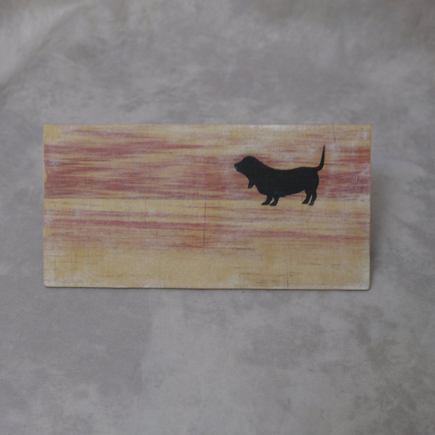 YAGEMEDIA Grafik „Dogs“ – Dackel-Porträt auf Birke