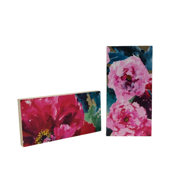 Tapetenbilder „Floral/Blau“ – 2er-Set mit stilvollen Akzenten 2