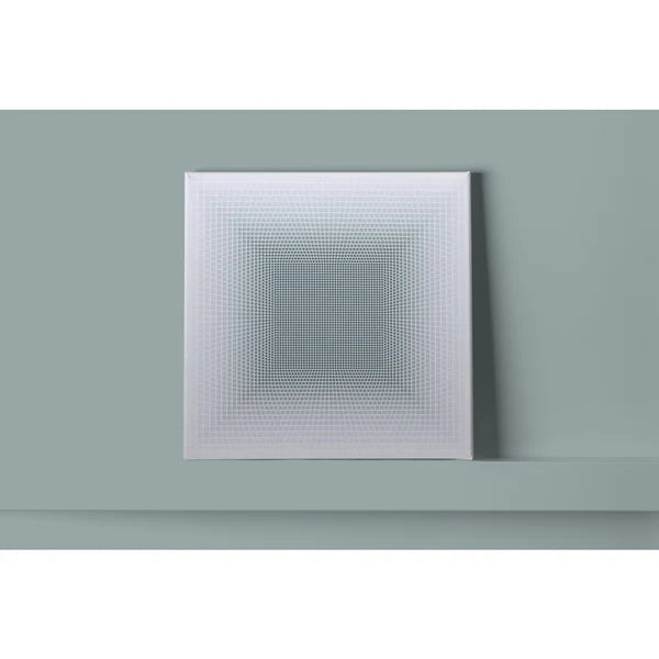 SynPaTy Grafik „Q“ Grau – Dynamische Op-Art in minimalistischer Perfektion