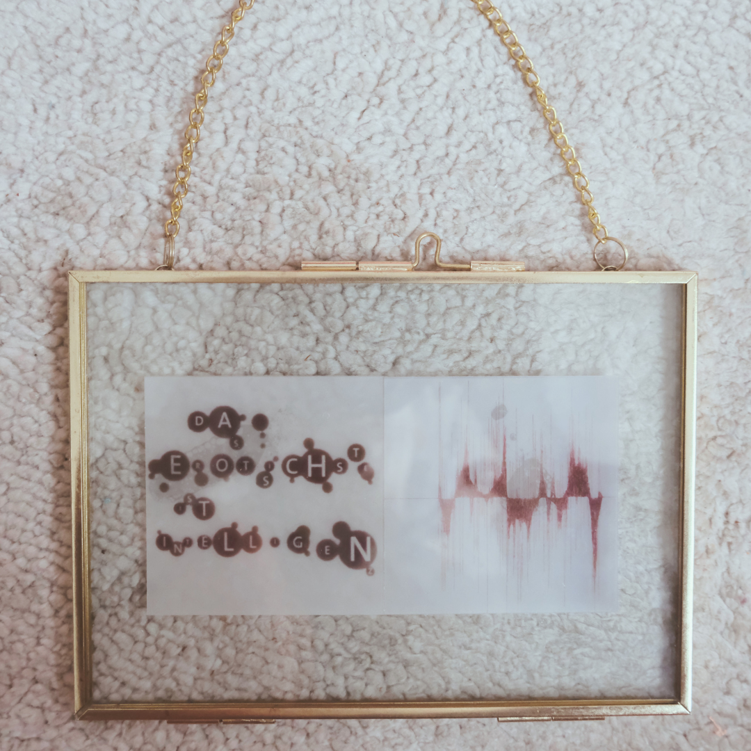 YAGEMEDIA Grafik „Das Erotischste ist Intelligenz“ – Typografische Kunst mit starkem Statement