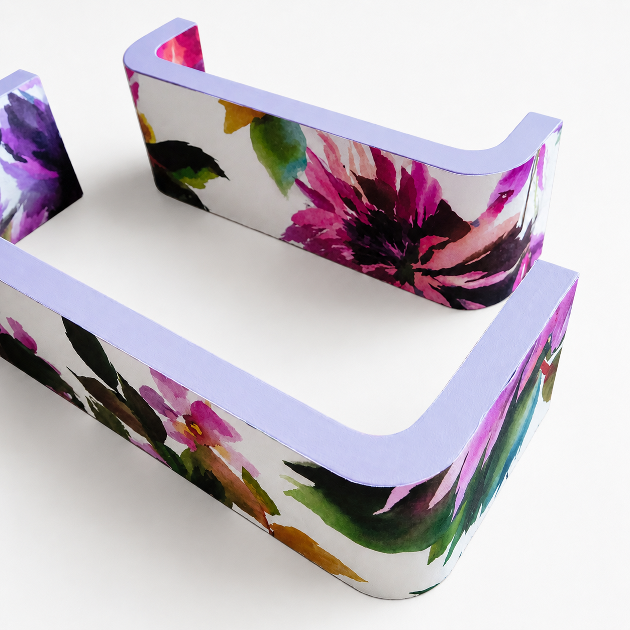 Wandregal-Set »Wandblüte« – Flower Power (3er-Set)