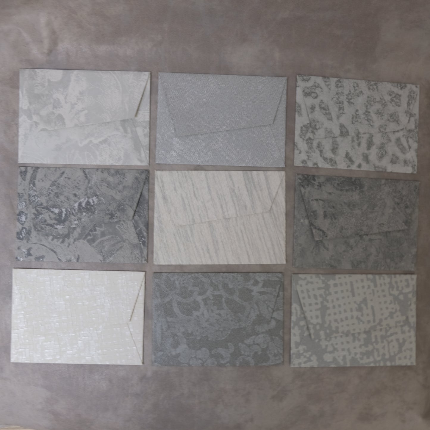 Briefumschläge aus Tapete – Floral, 9 Stück edles Kuvert