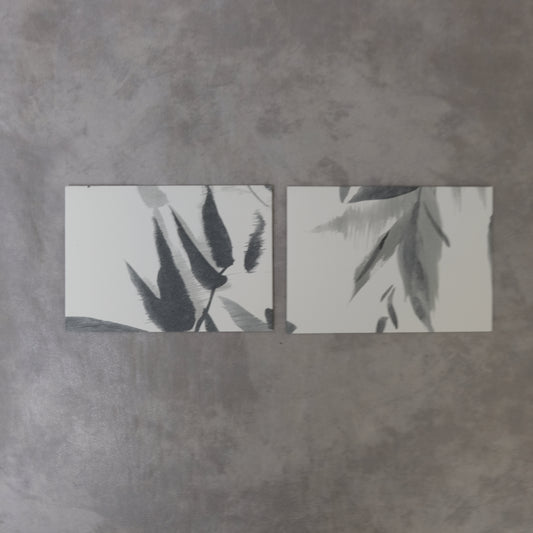 Briefumschläge aus Tapete – 2 Stück, Floral, Bambusstyle mit einzigartigem Charme