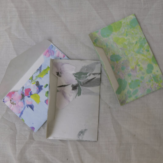 Briefumschläge aus Tapete – 3 Stück; mini size