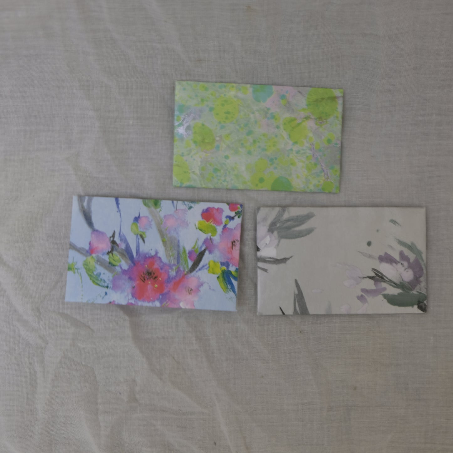 Briefumschläge aus Tapete – 3 Stück; mini size