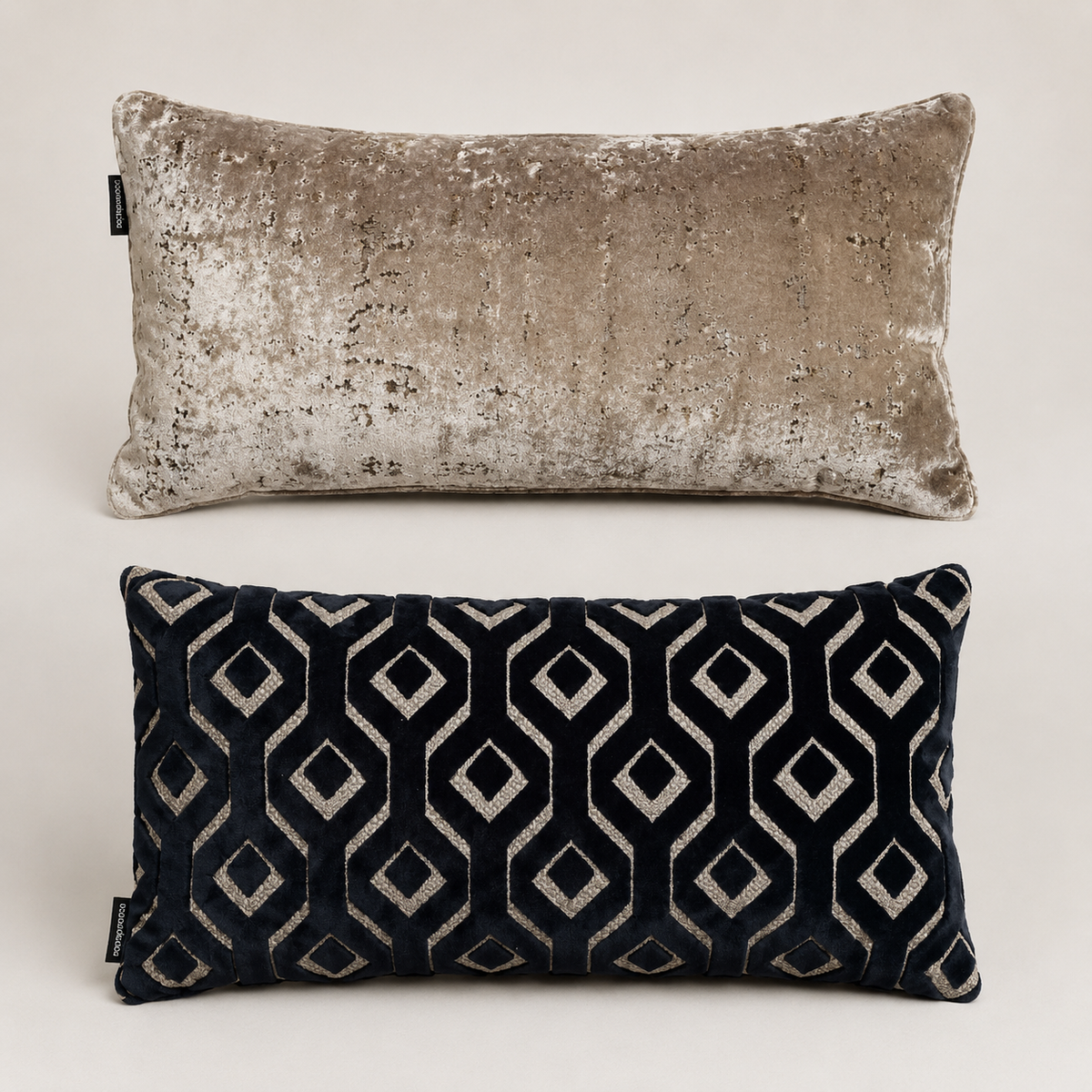 2 x Design Deko Kissen Chareau 55 x 25 cm