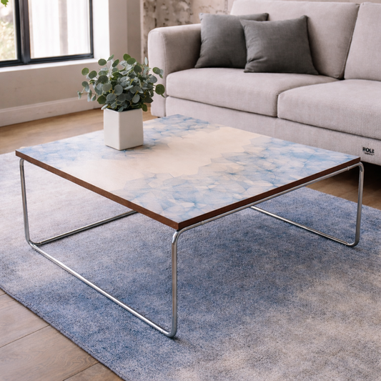 Tisch eckig „Blüte“ – Stilvolles Design trifft moderne Kunst