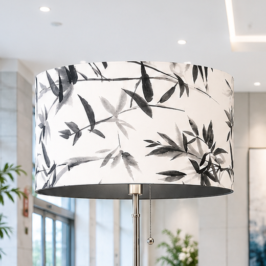 Stehlampe mit Lampenschirm „Bamboo Ink“