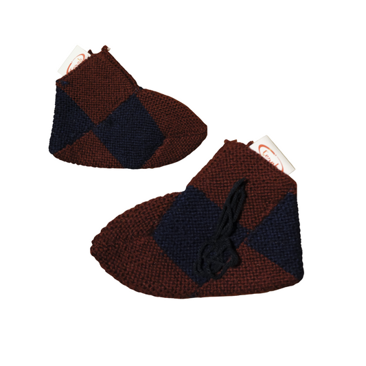 Mode Cerab/Socken bordeaux/blue