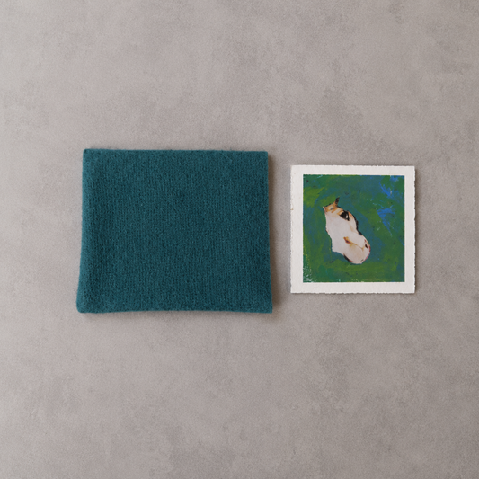 YAGEMEDIA Polaroid „Cow Happy?“ – Material Mix