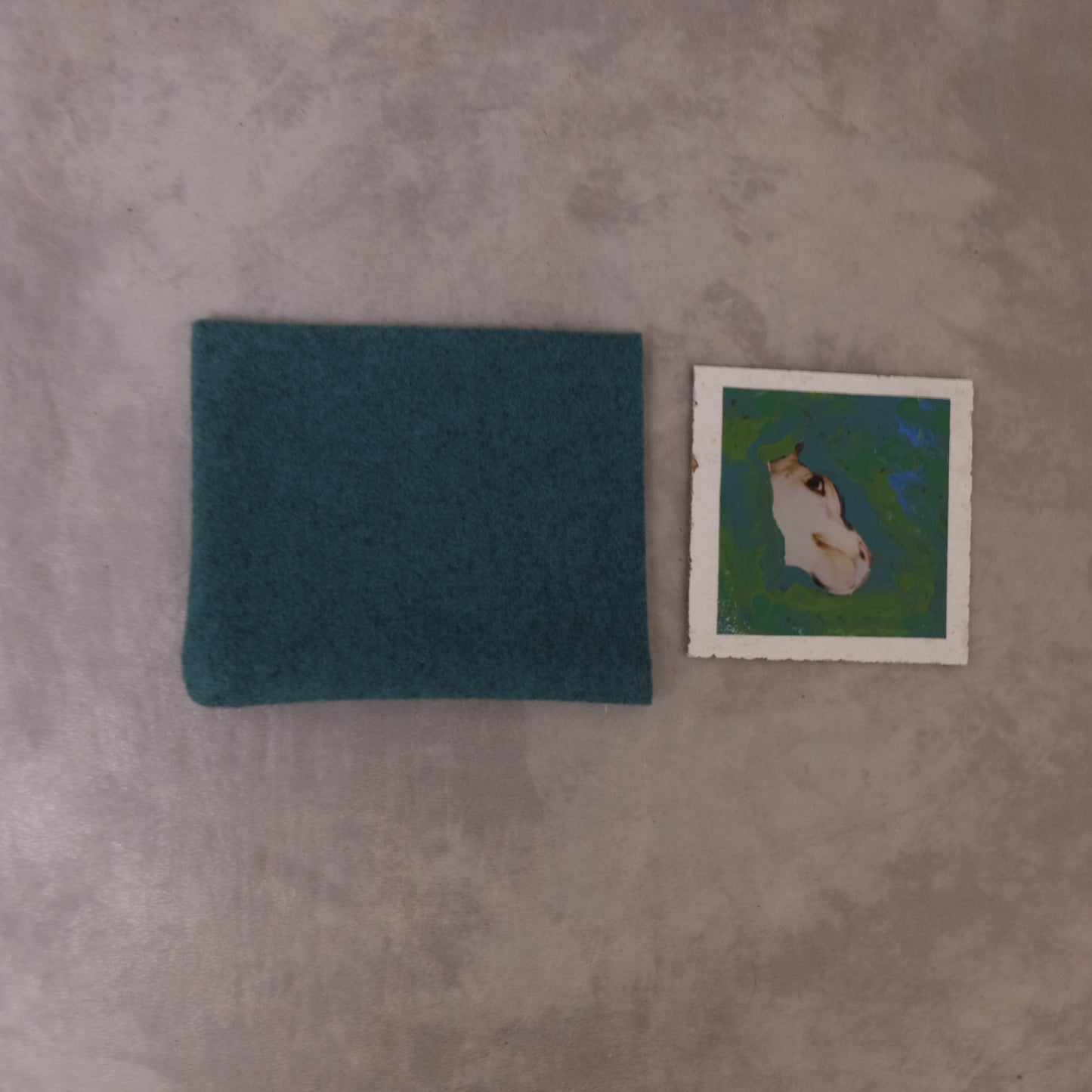 YAGEMEDIA Polaroid „Cow Happy?“ – Material Mix