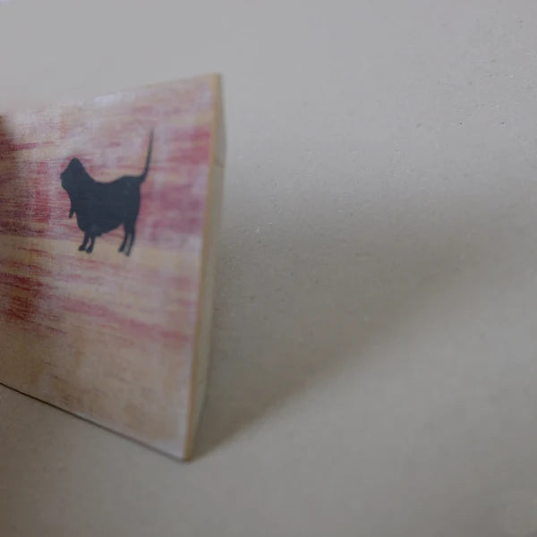 YAGEMEDIA Grafik „Dogs“ – Dackel-Porträt auf Birke