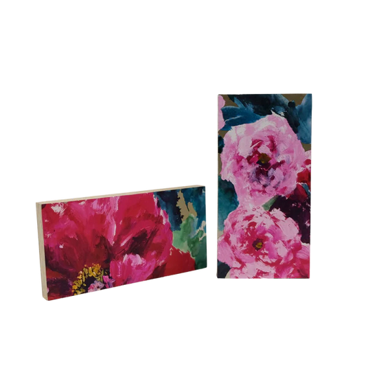 Tapetenbilder „Floral/Blau“ – 2er-Set mit stilvollen Akzenten 2