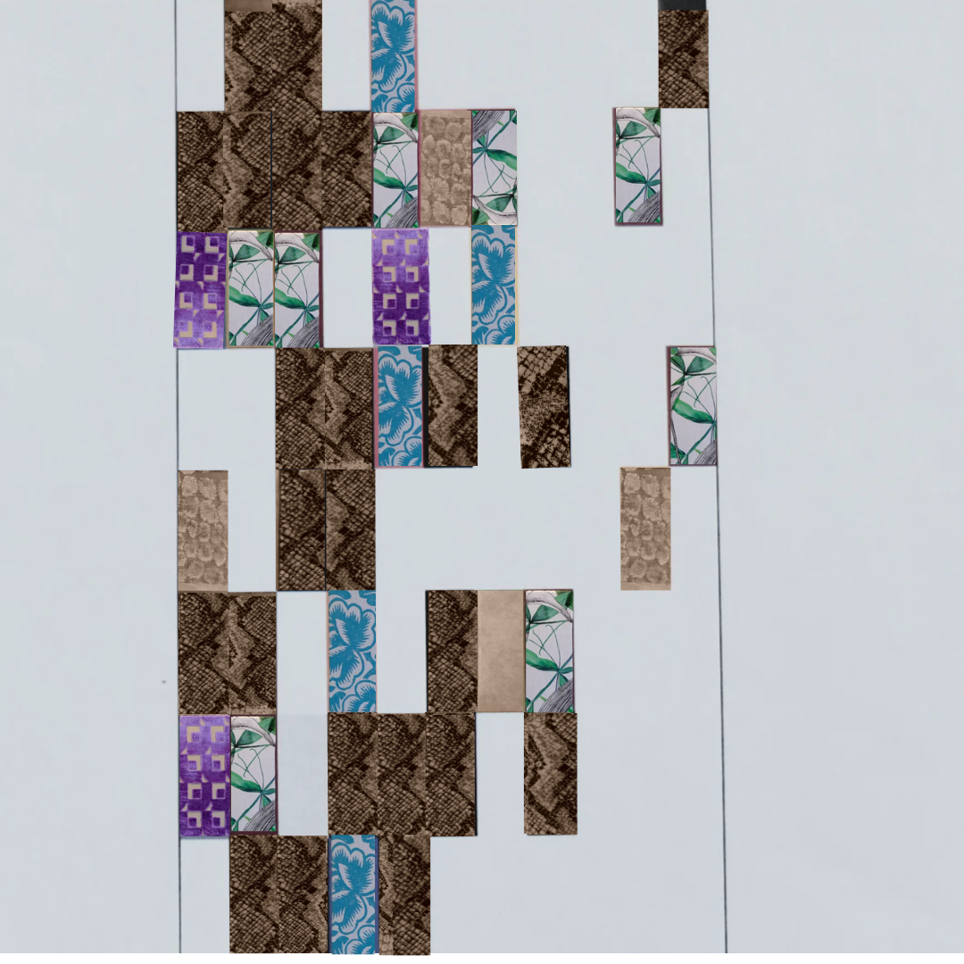 Stoffbilder  „Floral/Grafisch/Skin“ – Stilvolle Wandkunst