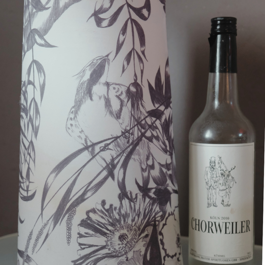 Weinhaube & Kerzenhülle – Floral Edition