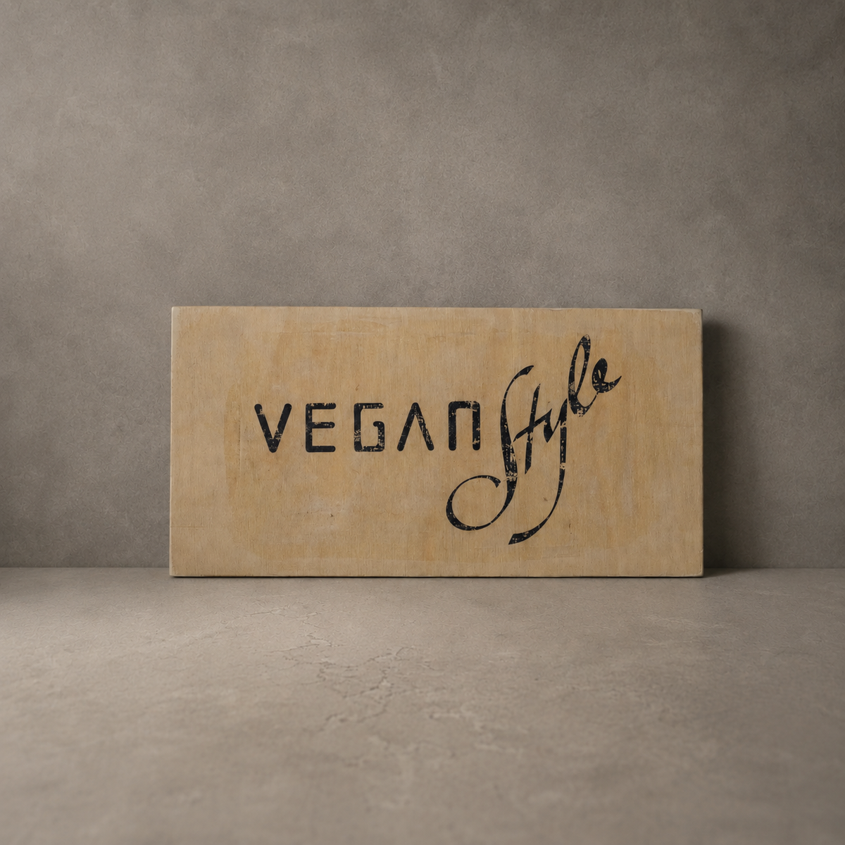 Aufsteller „VEGAN Style“ – Typografie auf Multiplex - yagemedia